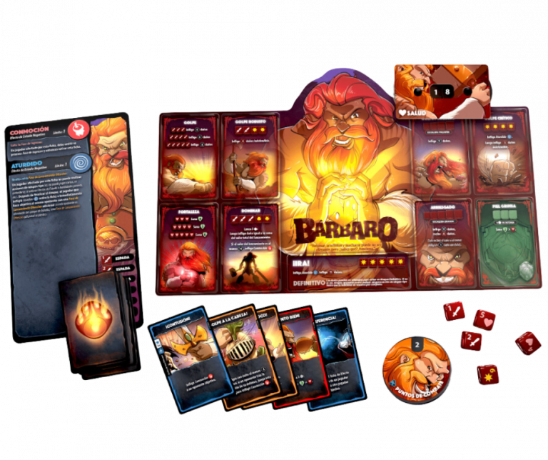 Dice Throne Barbaro vs Elfa Lunar