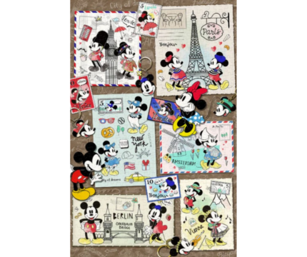 Rompecabezas Mickey y Minnie de Viaje