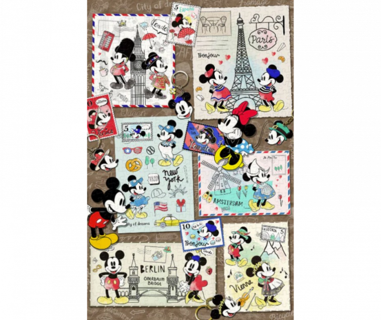 Rompecabezas Mickey y Minnie de Viaje