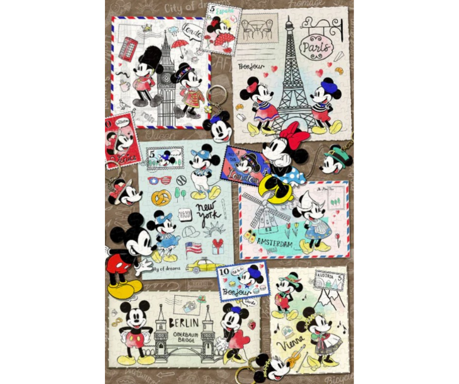 Rompecabezas Mickey y Minnie de Viaje