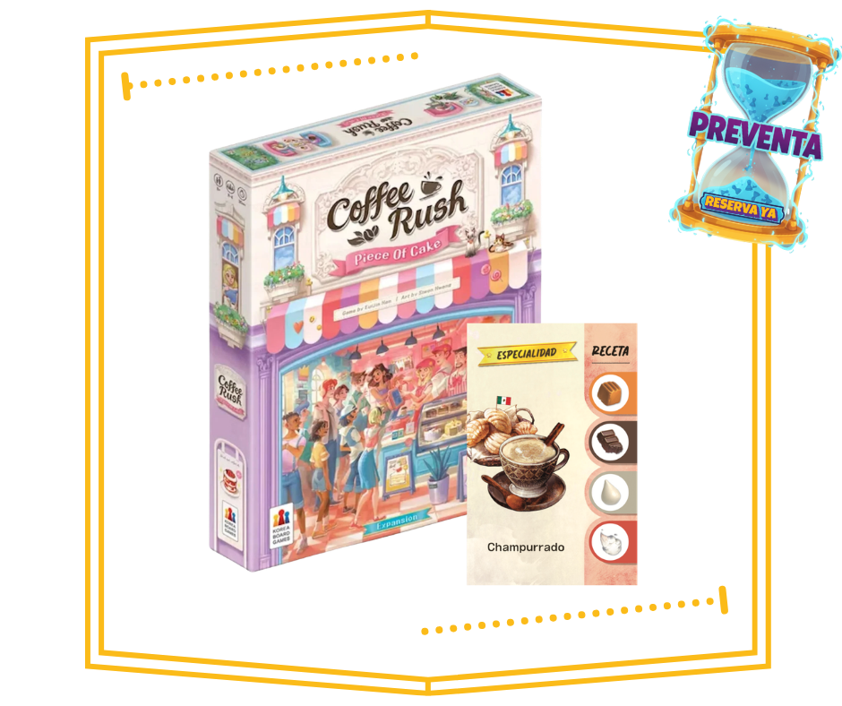 Coffee Rush Piece of Cake y Carta Promo Champurrado